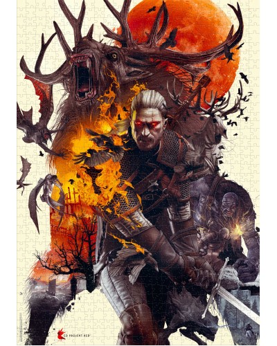Puzzle Gaming The Witcher (Wiedźmin) Monsters 1000 elementów