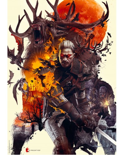 Puzzle Gaming The Witcher (Wiedźmin) Monsters 1000 elementów