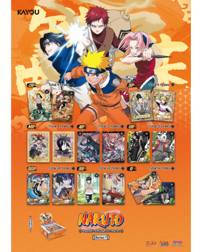 Naruto Smriti Collectible Cards - Earth Scroll 001 - 1 Gold Blister 