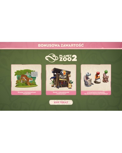 Planet Zoo 2 PS5 + Bonusy premierowe Planet Zoo 2 PS5 + Bonusy premierowe
