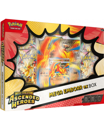 Pokémon TCG Mega Evolution - Ascended Heroes - Mega Emboar ex Box