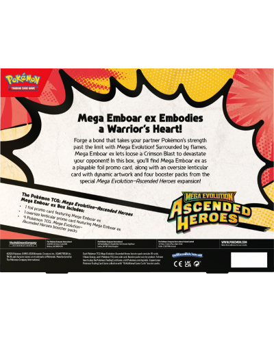 Pokémon TCG Mega Evolution - Ascended Heroes - Mega Emboar ex Box
