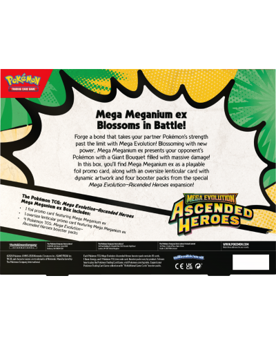 Pokémon TCG Mega Evolution - Ascended Heroes - Mega Meganium ex Box