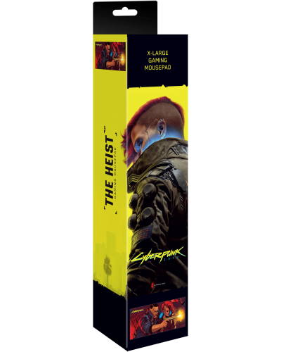 Podkładka Pod Mysz Cyberpunk 2077 The Heist RGB XL Podkładka Pod Mysz Cyberpunk 2077 The Heist RGB XL