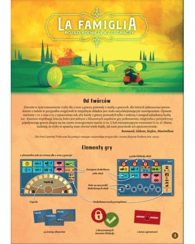 La Familgia Wielka wojna mafii Rozszerzenie na 2-3 Osoby La Familgia Wielka wojna mafii Rozszerzenie na 2-3 Osoby