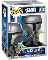 Figurka POP Star Wars The Mandalorian w/Grogu Bobblehead 818 Figurka POP Star Wars The Mandalorian w/Grogu Bobblehead 818