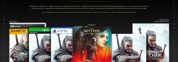 WIEDŹMIN 3: DZIKI GON — EDYCJA KOMPLETNA ORAZ EDYCJA GRY ROKU W WYDANIACH ZE STEELBOOKIEM NA 10-LECIE GRY!