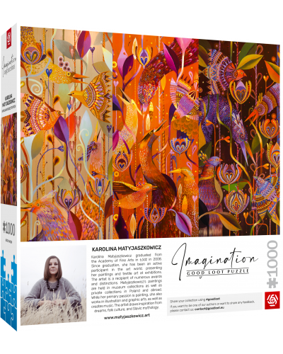 Puzzle Imagination Karolina Matyjaszkowicz W Ptasim Gąszczu Tryptyk 1000 elementów