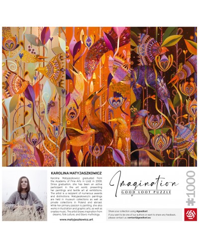 Puzzle Imagination Karolina Matyjaszkowicz W Ptasim Gąszczu Tryptyk 1000 elementów