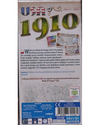 Wsiąść do Pociągu USA 1910