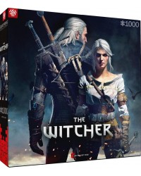 Puzzle Gaming The Witcher Geralt & Ciri 1000 Elementów Promocja Ferie Zimowe