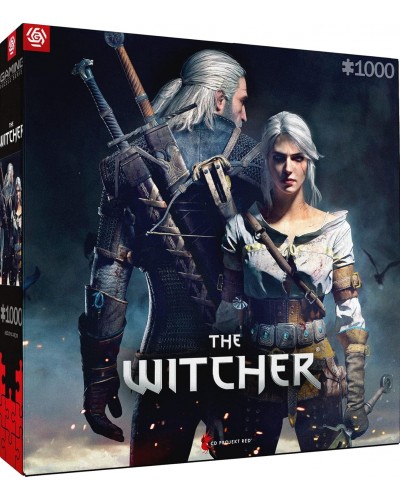 Puzzle Gaming The Witcher Geralt & Ciri 1000 Elementów Promocja Ferie Zimowe