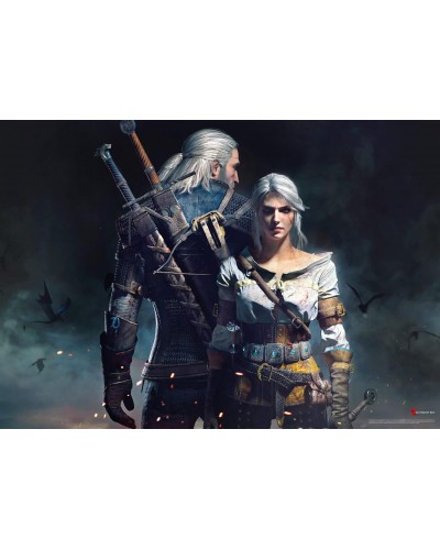 Puzzle Gaming The Witcher Geralt & Ciri 1000 Elementów Promocja Ferie Zimowe