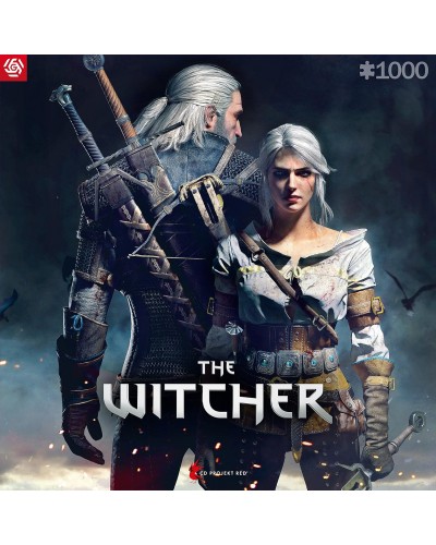Puzzle Gaming The Witcher Geralt & Ciri 1000 Elementów Promocja Ferie Zimowe