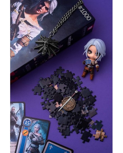 Puzzle Gaming The Witcher Geralt & Ciri 1000 Elementów Promocja Ferie Zimowe