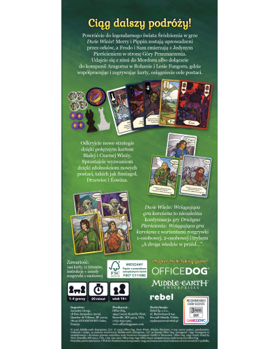 Władca Pierścieni Dwie Wieże Wciągająca gra karciana