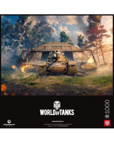 Puzzle Gaming World of Tanks Wingback 1000 Elementów Promocja Ferie Zimowe