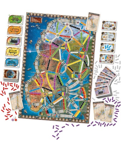 Wsiąść do Pociągu Zorza polarna Gra planszowa Wsiąść do Pociągu Zorza polarna Gra planszowa