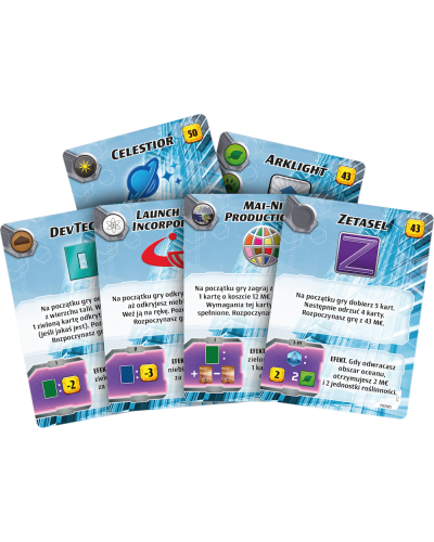 Terraformacja Marsa Ekspedycja Ares Zestaw dodatkowy #1 (17 kart)