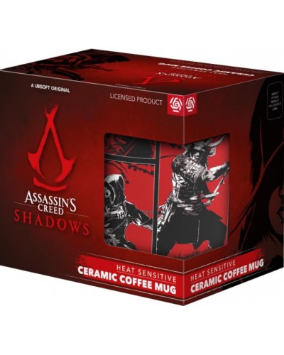 Kubek z termoaktywną aplikacją Assassin's Creed Shadows 