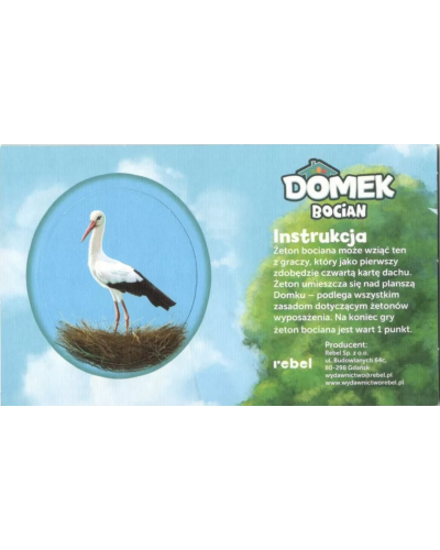 Domek + Dodatkowy żeton Bocian Domek + Dodatkowy żeton Bocian