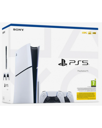 Konsola Sony PlayStation 5 Slim Standard Edition + DualSense White 1TB