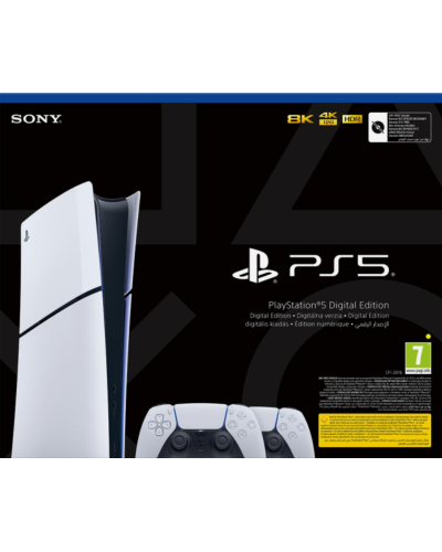 Konsola Sony PlayStation 5 Slim Digital Edition + DualSense White 1TB Konsola Sony PlayStation 5 Slim Digital Edition + DualSense White 1TB