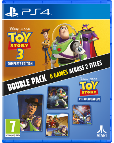 Toy Story Retro Roundup! + Toy Story 3 Complete Edition Double Pack PS4 Toy Story Retro Roundup! + Toy Story 3 Complete Edition Double Pack PS4
