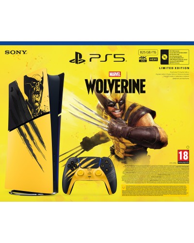 Konsola PlayStation 5 Digital Edition Marvel’s Wolverine Zestaw edycji limitowanej Battle Yellow Konsola PlayStation 5 Digital Edition Marvel’s Wolverine Zestaw edycji limitowanej Battle Yellow