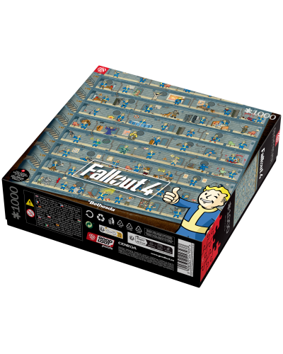 Puzzle Gaming Fallout 4 Perk Poster 1000 elementów Promocja Ferie Zimowe