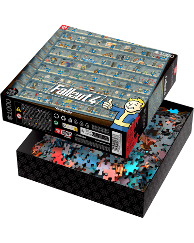 Puzzle Gaming Fallout 4 Perk Poster 1000 elementów Promocja Ferie Zimowe