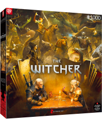 Puzzle Gaming The Witcher (Wiedźmin) Playing Gwent 1000 elementów 
