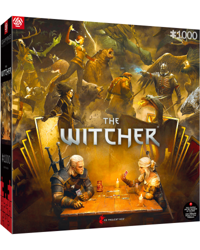 Puzzle Gaming The Witcher (Wiedźmin) Playing Gwent 1000 elementów 