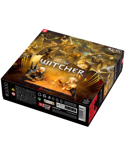 Puzzle Gaming The Witcher (Wiedźmin) Playing Gwent 1000 elementów 