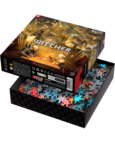 Puzzle Gaming The Witcher (Wiedźmin) Playing Gwent 1000 elementów 