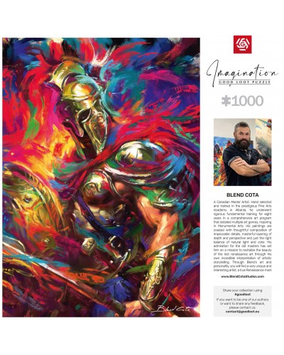 Puzzle Imagination Blend Cota The Illyrian Warrior / Iliryjski Wojownik 1000 elementów Promocja Ferie Zimowe