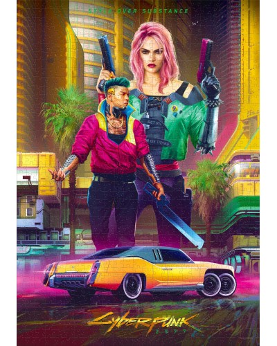 Puzzle Gaming Cyberpunk 2077 Kitsch Style 1000 elementów Promocja Ferie Zimowe Puzzle Gaming Cyberpunk 2077 Kitsch Style 1000 elementów Promocja Ferie Zimowe