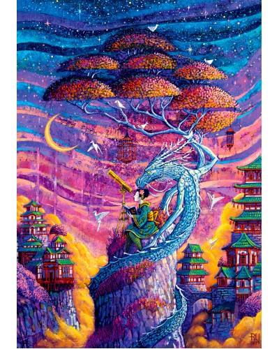 Puzzle Imagination Roch Urbaniak Sakura i Ryu 1000 elementów 