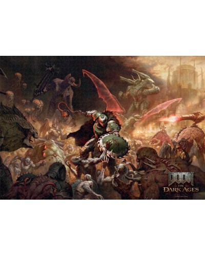 Puzzle Gaming Doom The Dark Ages Slayer's Rage 1000 elementów Promocja Ferie Zimowe
