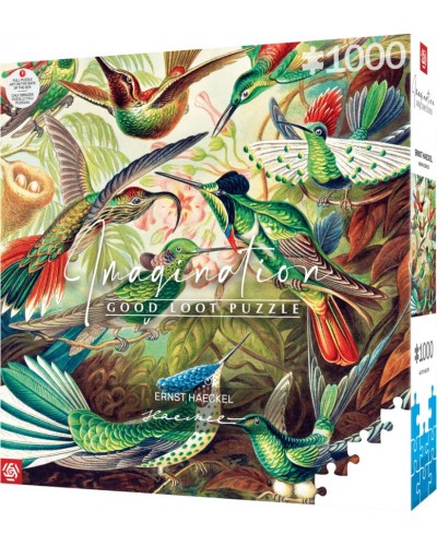 Puzzle Imagination Ernst Haeckel Hummingbirds Kolibry Puzzles 1000 elementów Puzzle Imagination Ernst Haeckel Hummingbirds Kolibry Puzzles 1000 elementów
