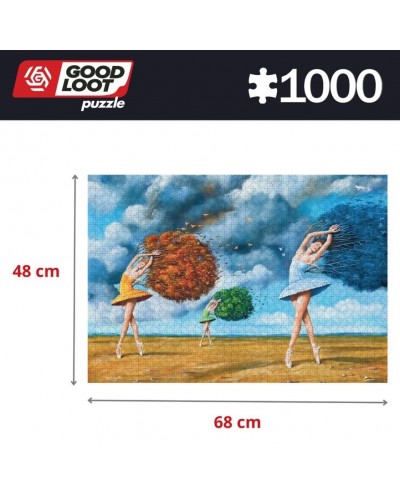 Puzzle Imagination Rafał Olbiński The Shape of Color Green 1000 elementów Puzzle Imagination Rafał Olbiński The Shape of Color Green 1000 elementów