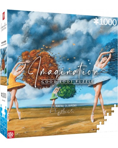 Puzzle Imagination Rafał Olbiński The Shape of Color Green 1000 elementów Puzzle Imagination Rafał Olbiński The Shape of Color Green 1000 elementów