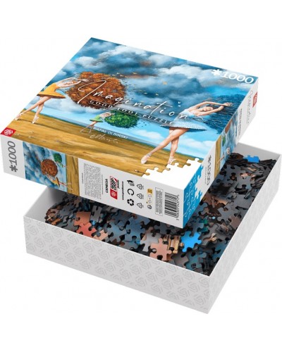 Puzzle Imagination Rafał Olbiński The Shape of Color Green 1000 elementów Puzzle Imagination Rafał Olbiński The Shape of Color Green 1000 elementów