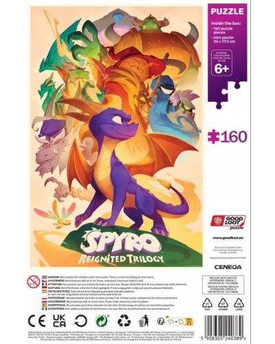 Puzzle Kids Spyro Trilogy Heroes Puzzles 160 elementów Promocja Ferie Zimowe Puzzle Kids Spyro Trilogy Heroes Puzzles 160 elementów Promocja Ferie Zimowe
