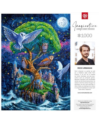 Puzzle Imagination Roch Urbaniak Wyspa Sów 1000 elementów 
