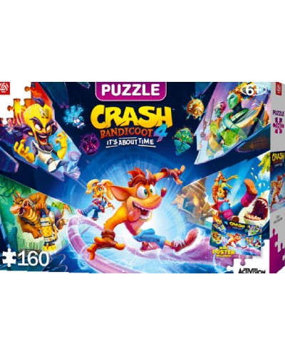 Puzzle Kids Crash Bandicoot 4 It's About Time 160 Elementów Promocja Ferie Zimowe