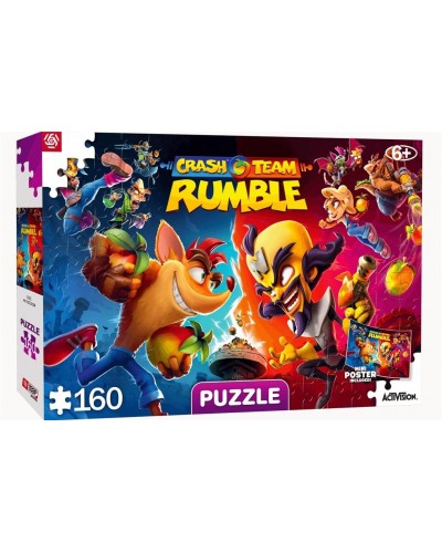 Puzzle Kids Crash Team Rumble Heroes 160 Elementów Promocja Ferie Zimowe