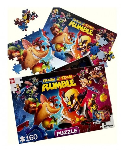 Puzzle Kids Crash Team Rumble Heroes 160 Elementów Promocja Ferie Zimowe