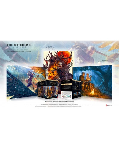 Puzzle The Witcher 3 Wild Hunt 10 Years of Killing Monsters Puzzle Trilogy 3x1000 elementów