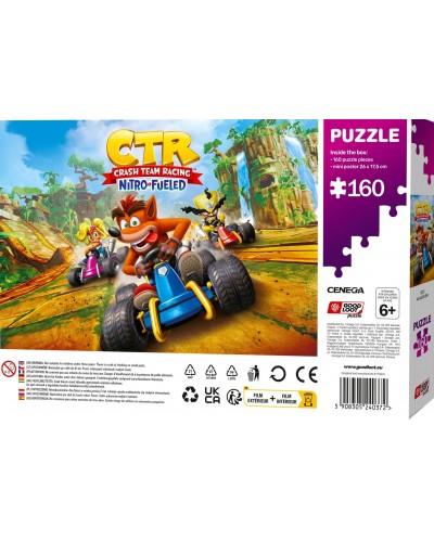 Puzzle Kids Team Racing Nitro Fueled 160 Elementów Promocja Ferie Zimowe